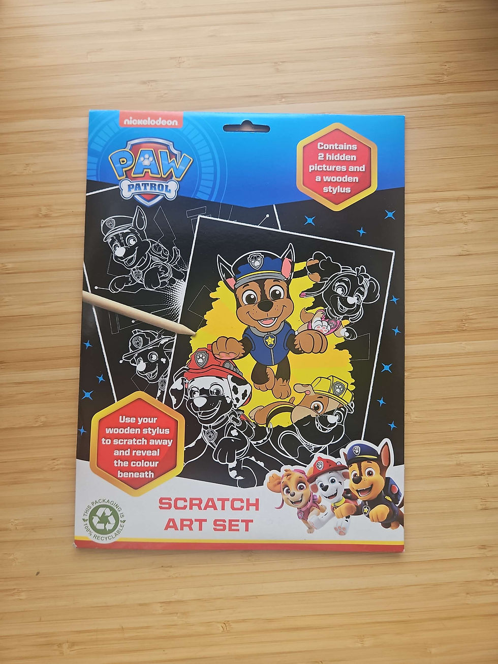 Thumbnail: Scratch art character sets Paddington bear /Paw patrol 