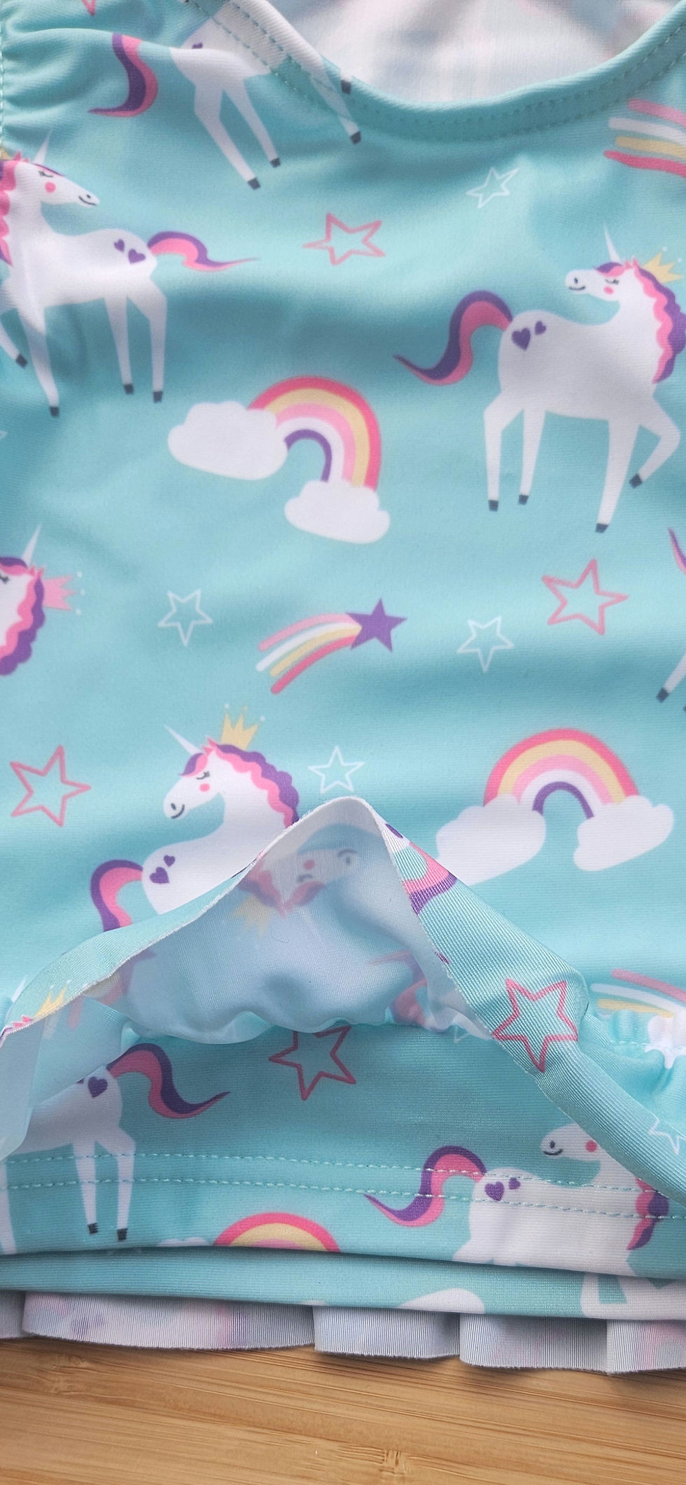 Thumbnail: Girls unicorn swim set tankini/briefs 3-12 years 