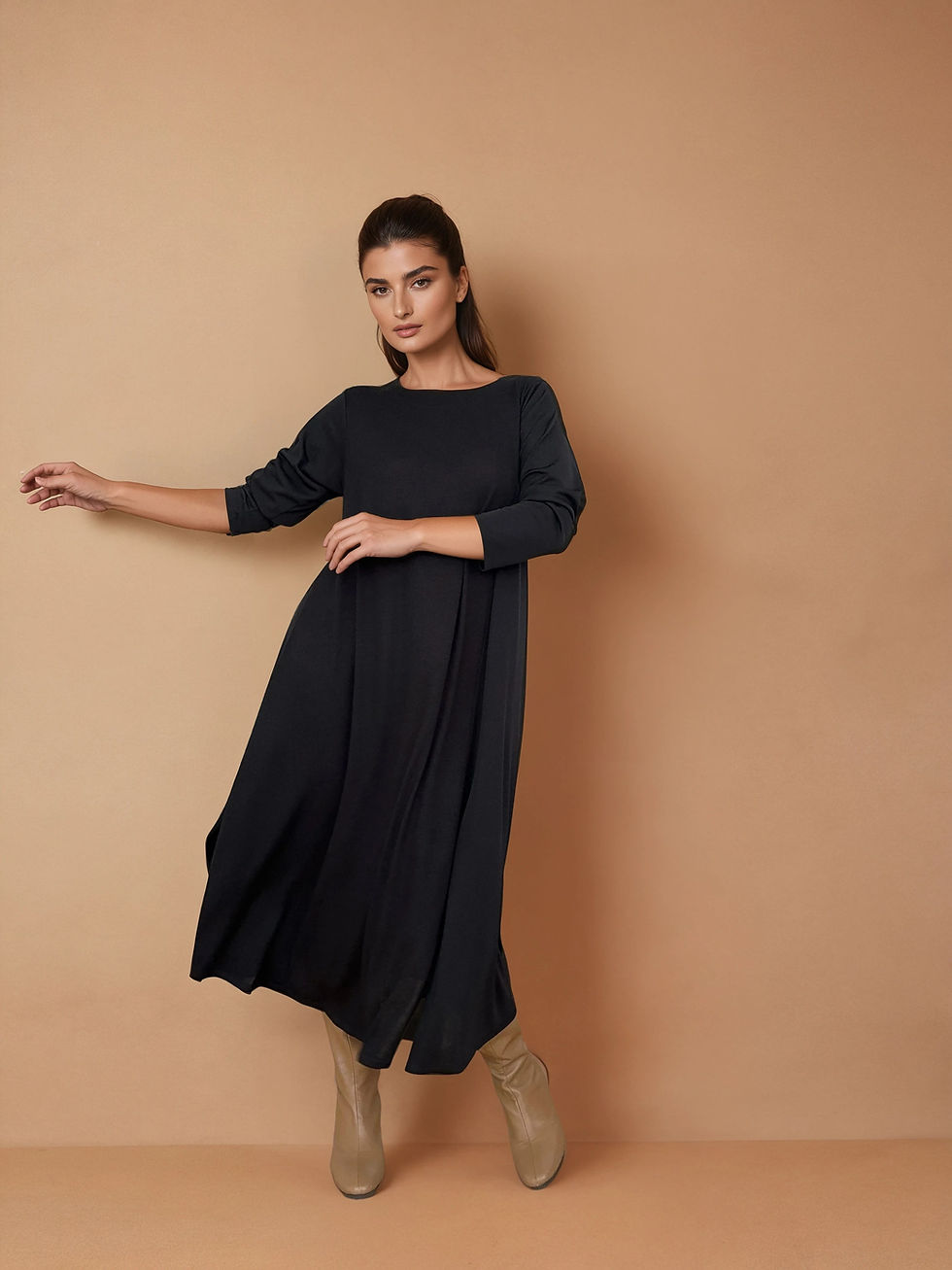 Vestido Largo NONA Negro