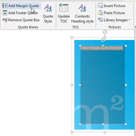 Add margin text box