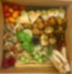 VEGAN SELECTION OF VEGETABLES, BREAD AND OTHER PRODUCES