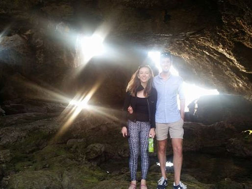 Manzamo cape Onna son .watersport tour guide surfing sup kitesurfing snorkeling waterfall