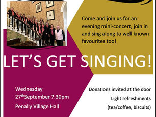 Penally is next up for The Let's Get Singing roadshow!