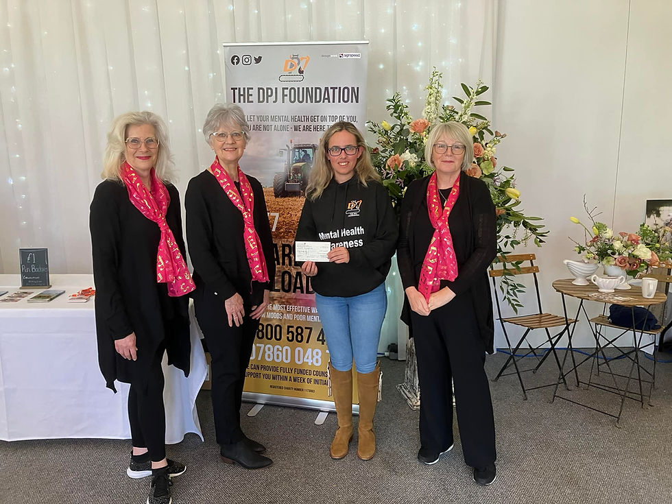we donated to the DPJ Foundation while at the Crug Glas Wedding Fair