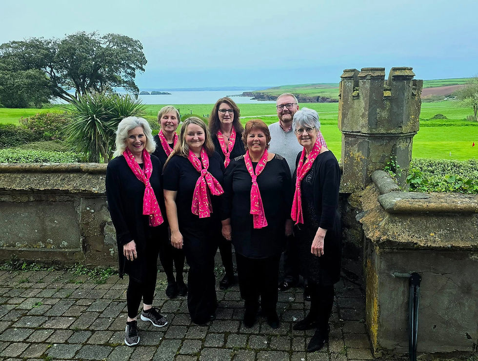 Another lovely evening singing at HPB St Brides Castle