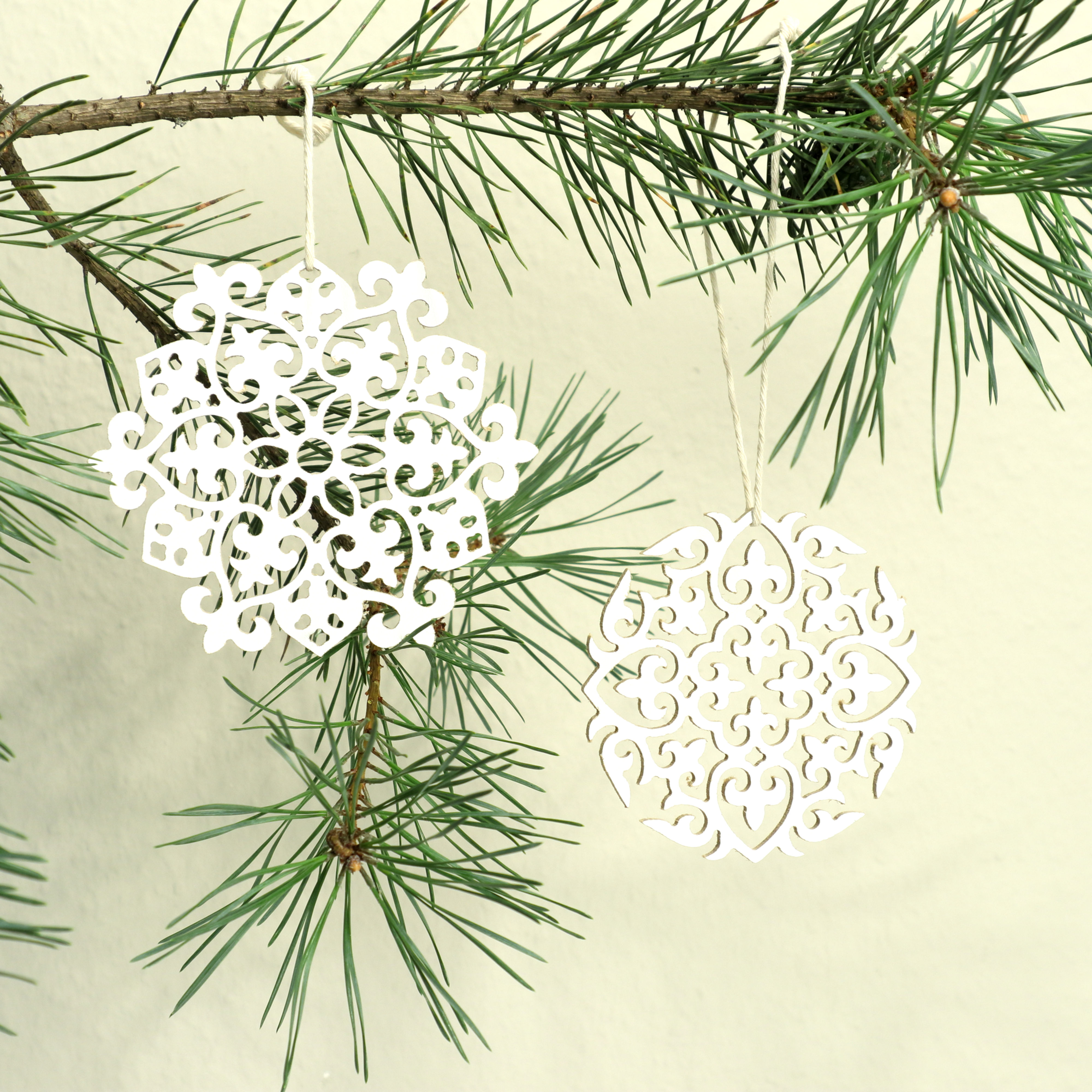 Baumschmuck 2er-Set Stars