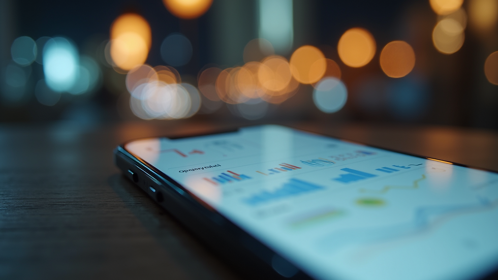 Eye-level view of a smartphone showing background app management