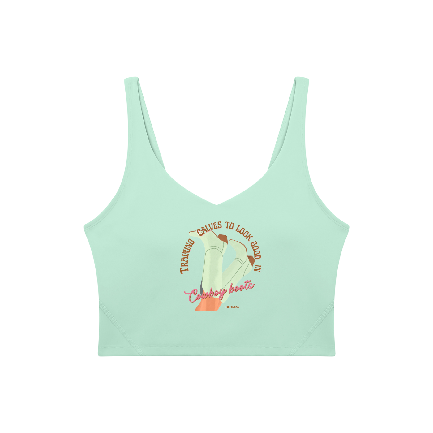 Training Calves Women's V-Neck Yoga Sports Bra