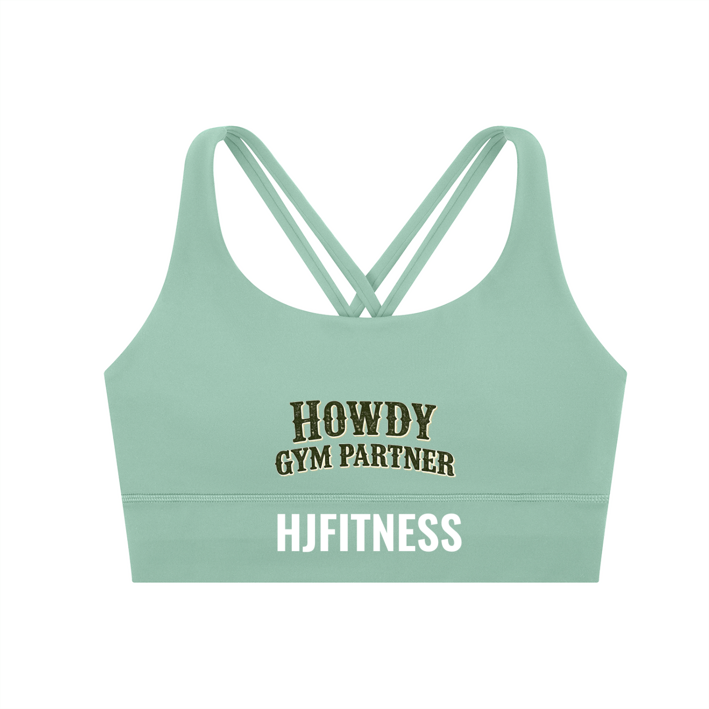 Howdy Partner Strappy Criss-Cross Sports Bra