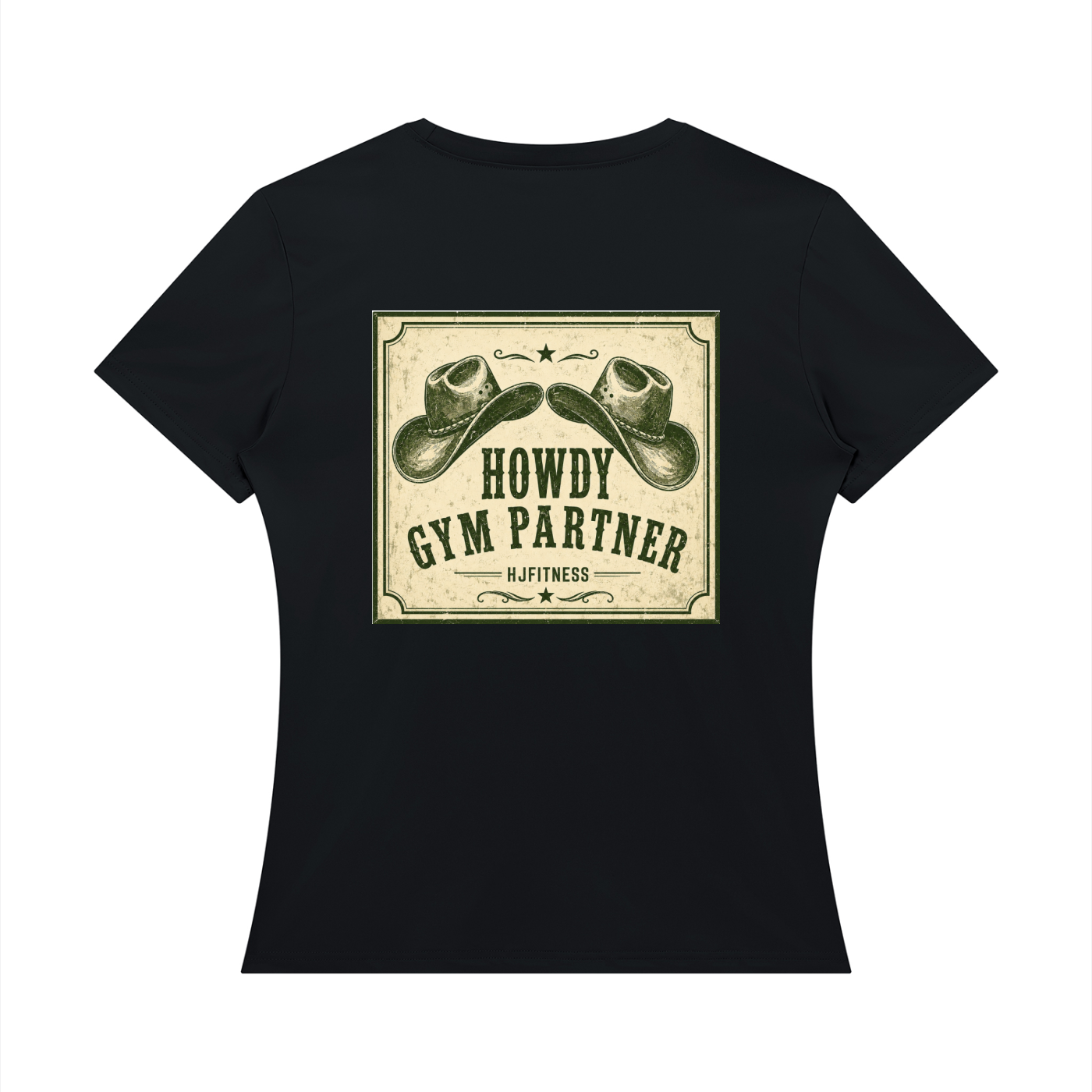 Women's "Howdy Partner" Regular Fit T-Shirt Square Logo