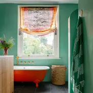 Bathroom design paint painting colour color elegant fun stylish clean simple home
