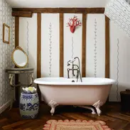 Bathroom design paint painting colour color elegant fun stylish clean simple home