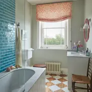 Bathroom design paint painting colour color elegant fun stylish clean simple home