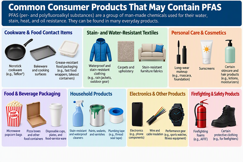 Common Consumer Products with PFAS