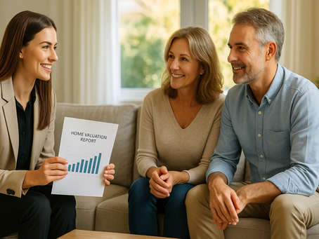 Real Estate Consultation in Cozy Living Room