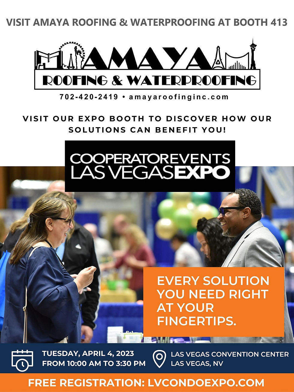 Visit the AMAYA Roofing & Waterproofing Booth 413 the COOPERATOR