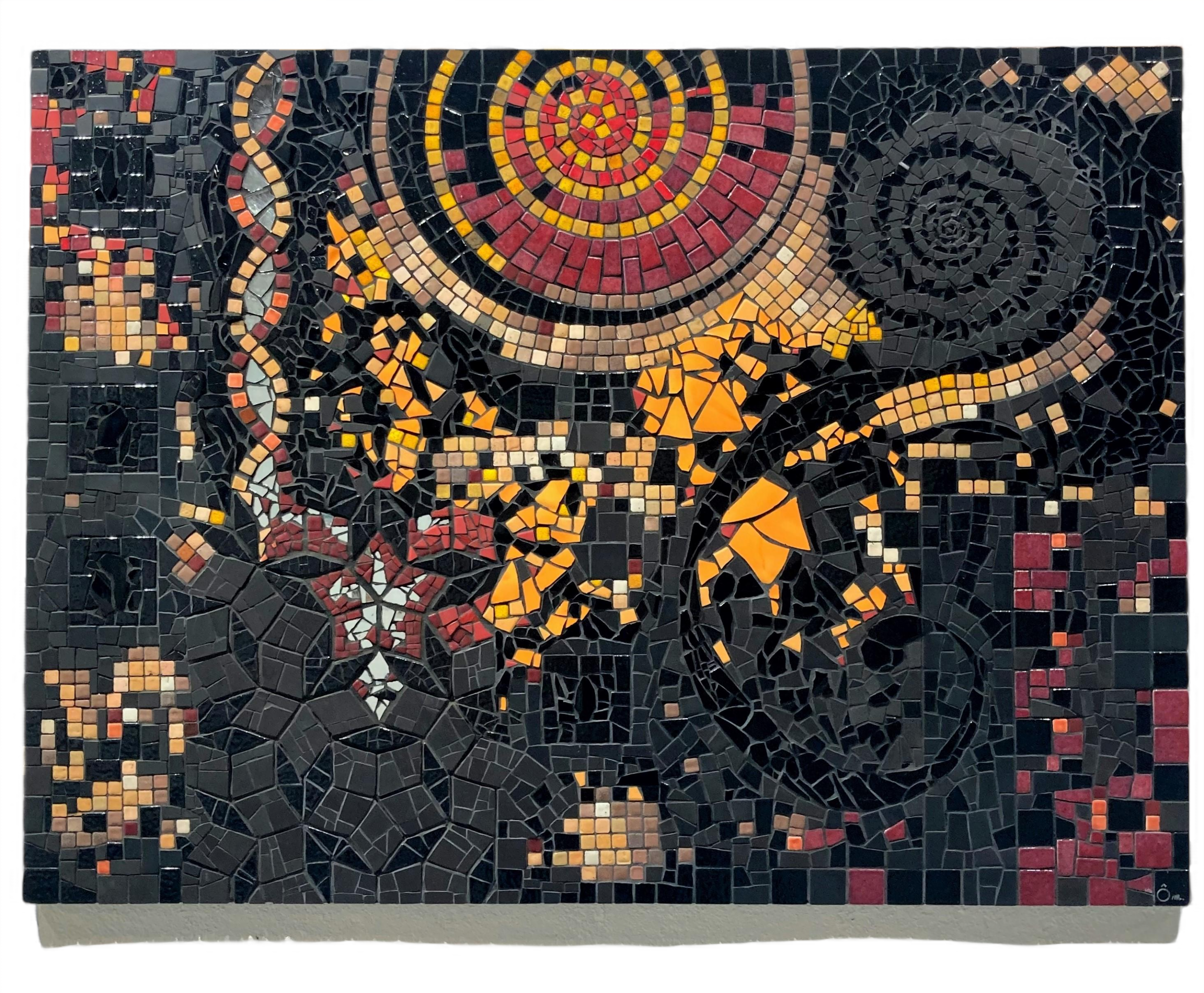 "ORIGINES" (2014) - tableau mosaïque 60 cm x 80 cm
