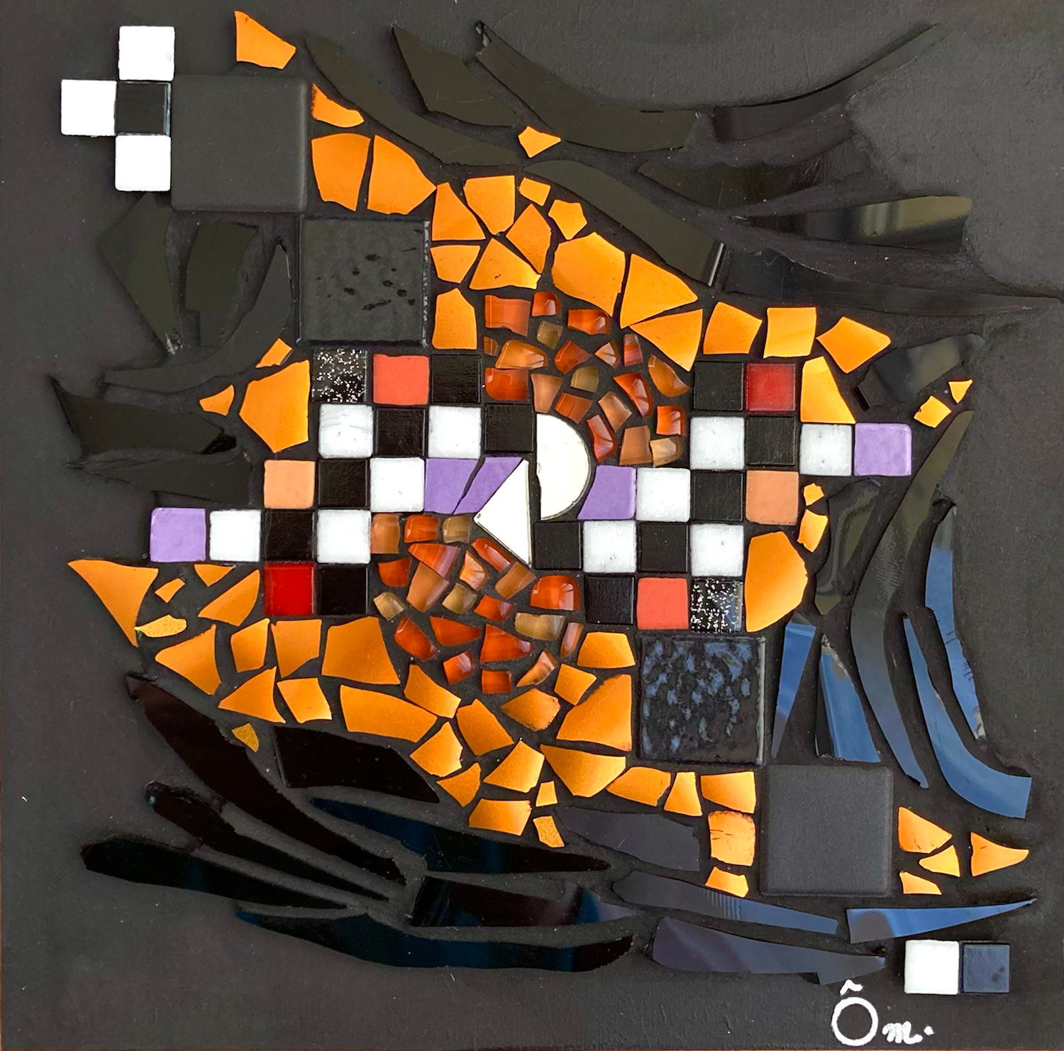 Tableau mosaïque “CHRONOS” (20 x 20 cm) - 2021