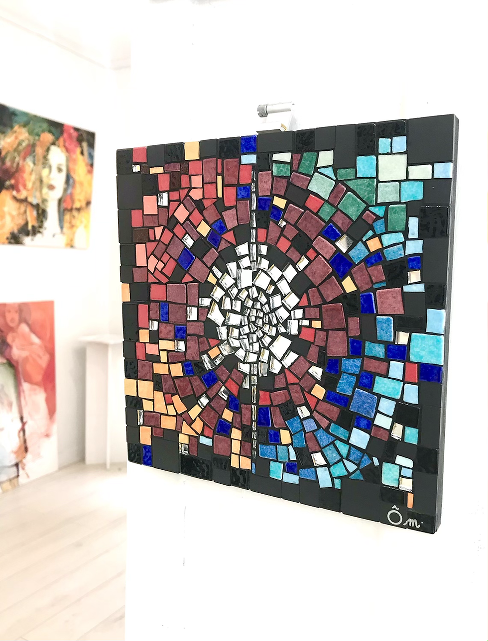 Miniatura: "VISION" tableau mosaïque 20 cm x 20 cm