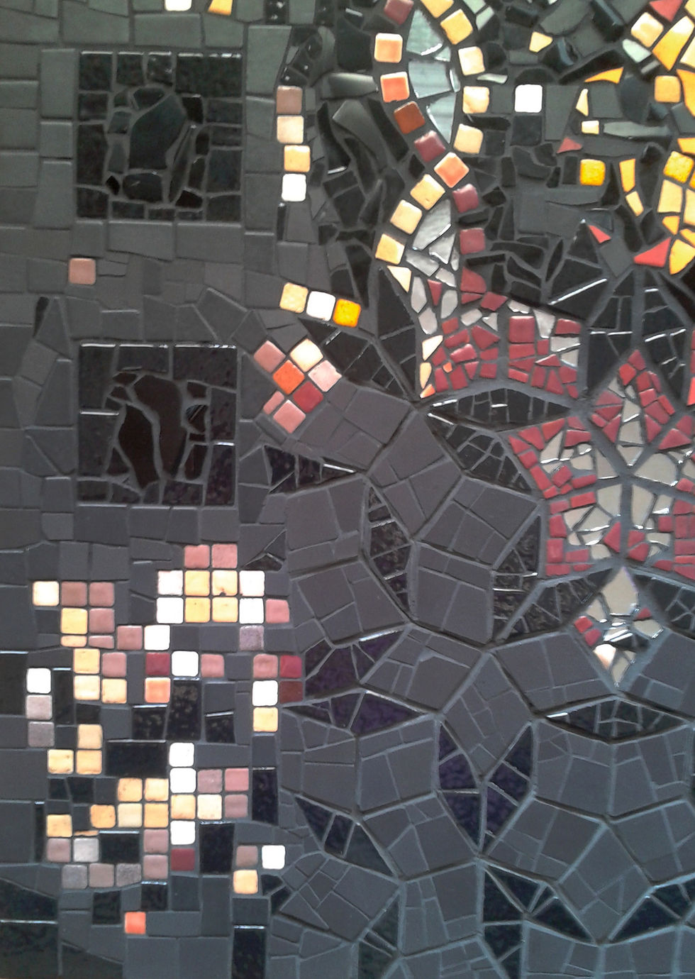 Thumbnail: "ORIGINES" (2014) - tableau mosaïque 60 cm x 80 cm