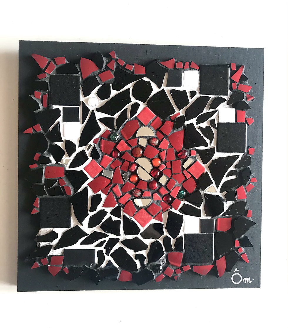 Miniature : Tableau “CHAKRA ROUGE” (20 x 20 cm ) - 2020