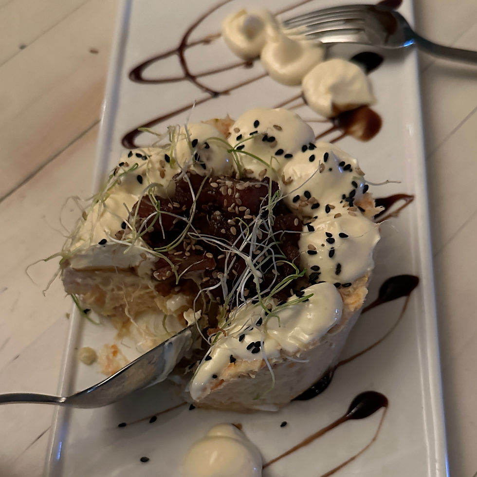 Spanish potato salad, ensaladilla rusa, at Lunático in Valladolid, Spain