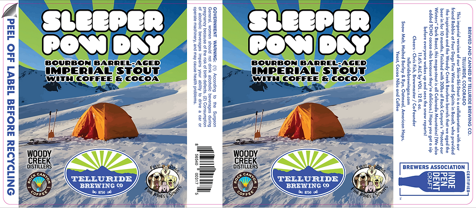 Sleeper Pow Day - Columbine - 3.5x8.1875