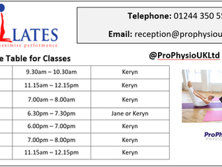 **NEW PROPILATES CLASSES**