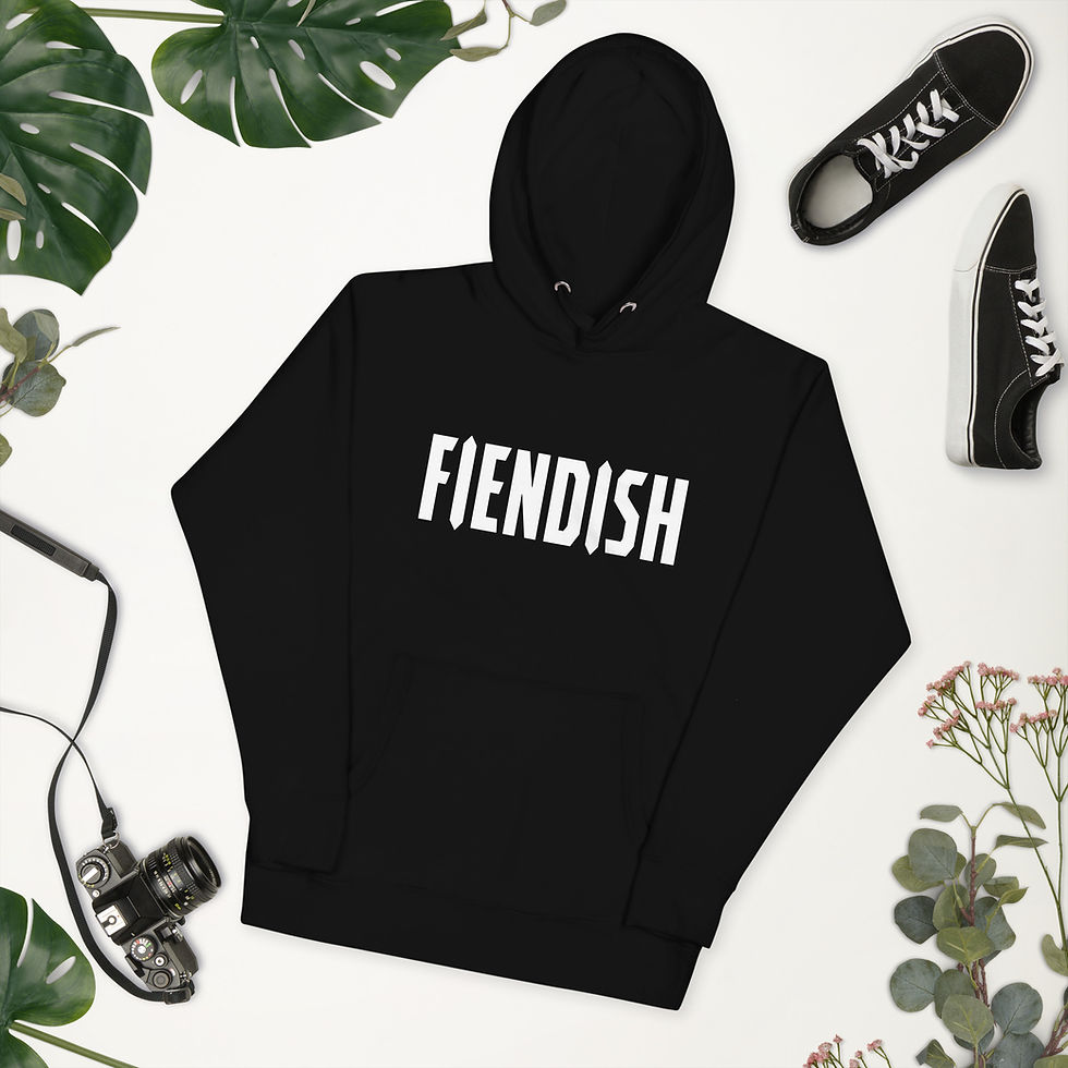 Thumbnail: FIENDISH large print hoodie