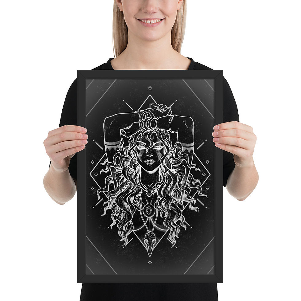 Thumbnail: Ragna diamond framed print