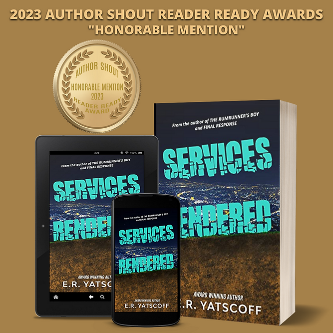 Services Rendered - HONORABLE MENTION - 2023 Author Shout Reader Ready Awards INSTAGRAM.pn