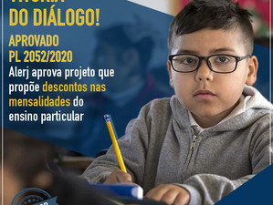 Alerj aprova redução de mensalidades escolares durante a pandemia