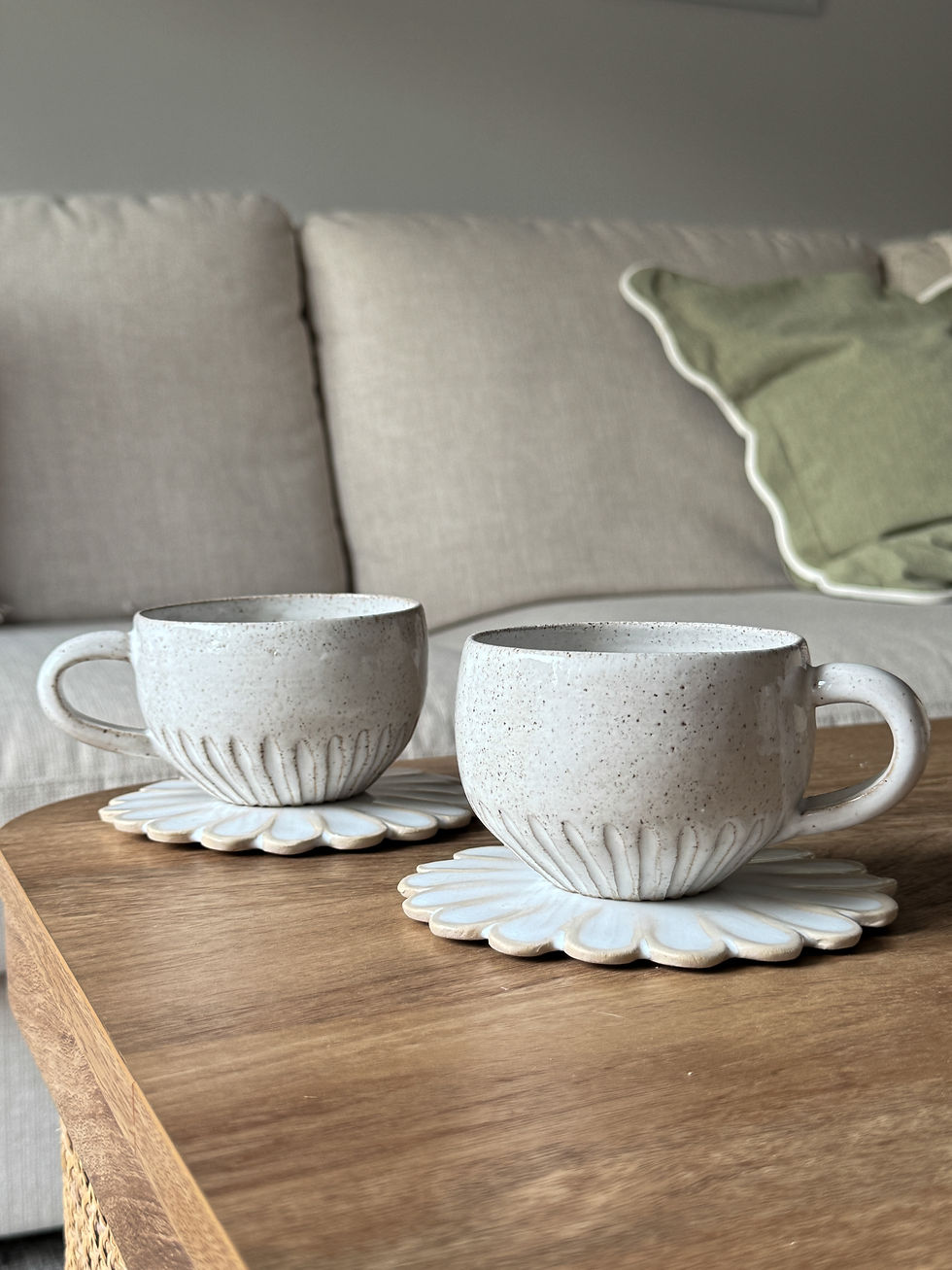 Thumbnail: Hand Thrown Speckled rustic farm house mug