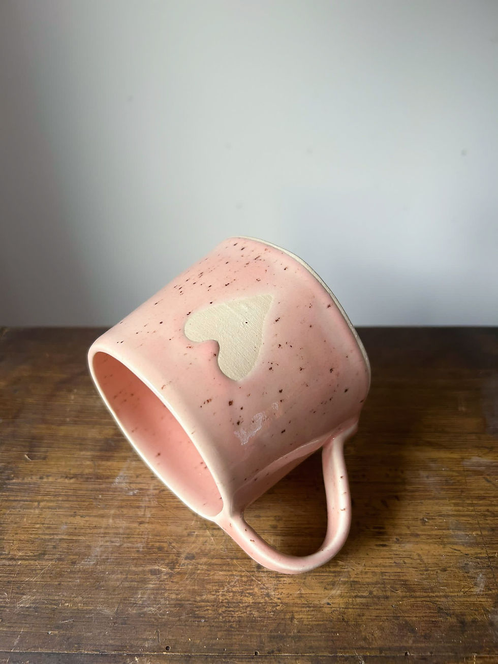 Thumbnail: Heart mug - Strawberry Pink