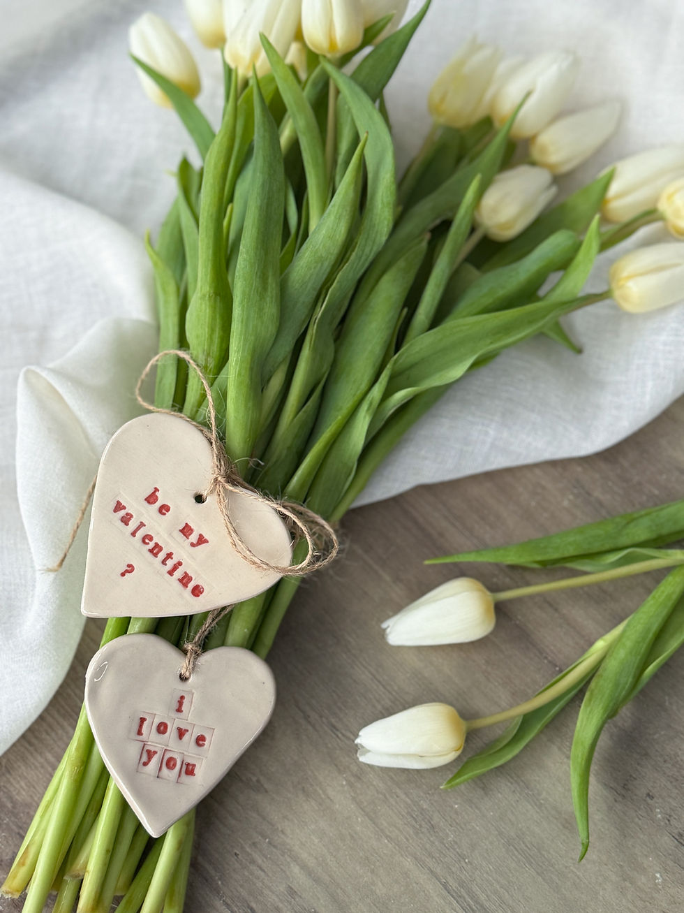 Thumbnail: Hanging Valentines hearts