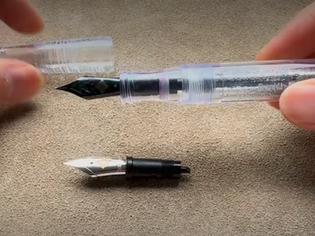 Step by step guide on changing fountain pen nibs