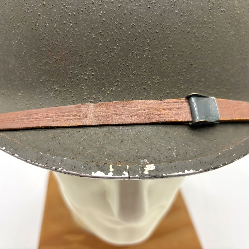 Thumbnail: U.S. M1 Front Seam Helmet and Firestone Liner, WWII