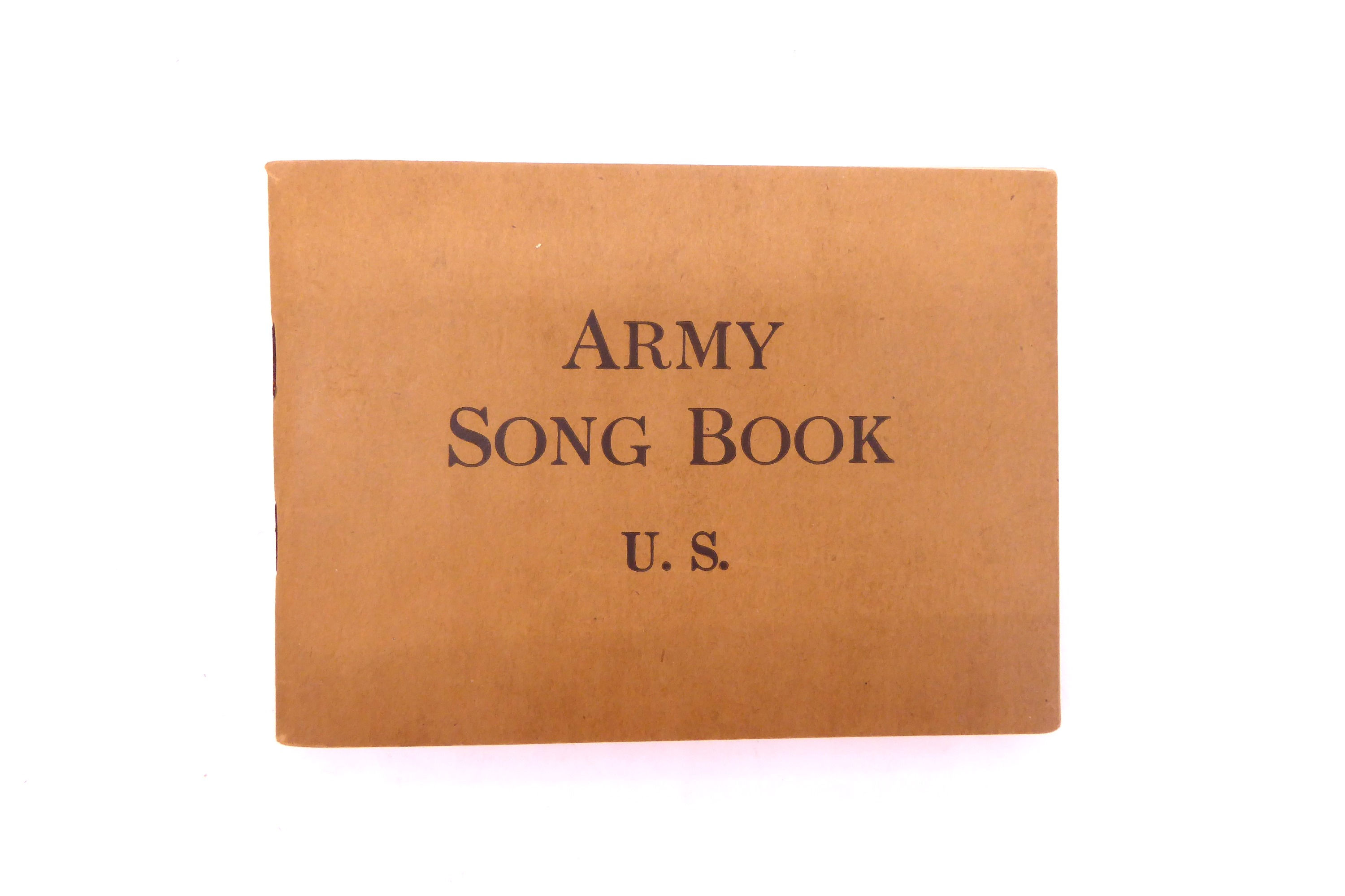 "Army Songbook", 1918, WWI