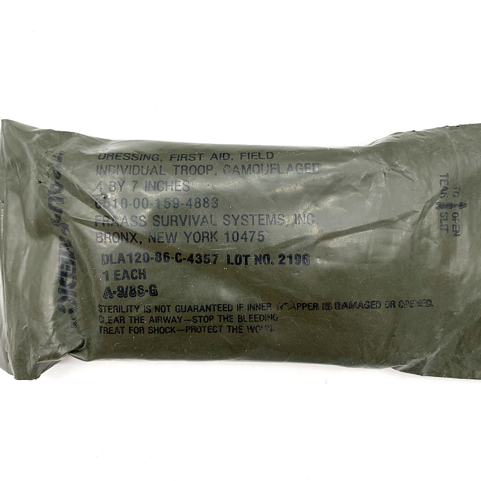 Thumbnail: U.S. First Aid Pouch and Bandage, Cold War