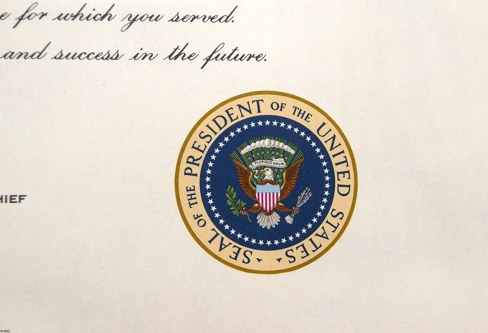 Thumbnail: Original COA for Service, by President Nixon