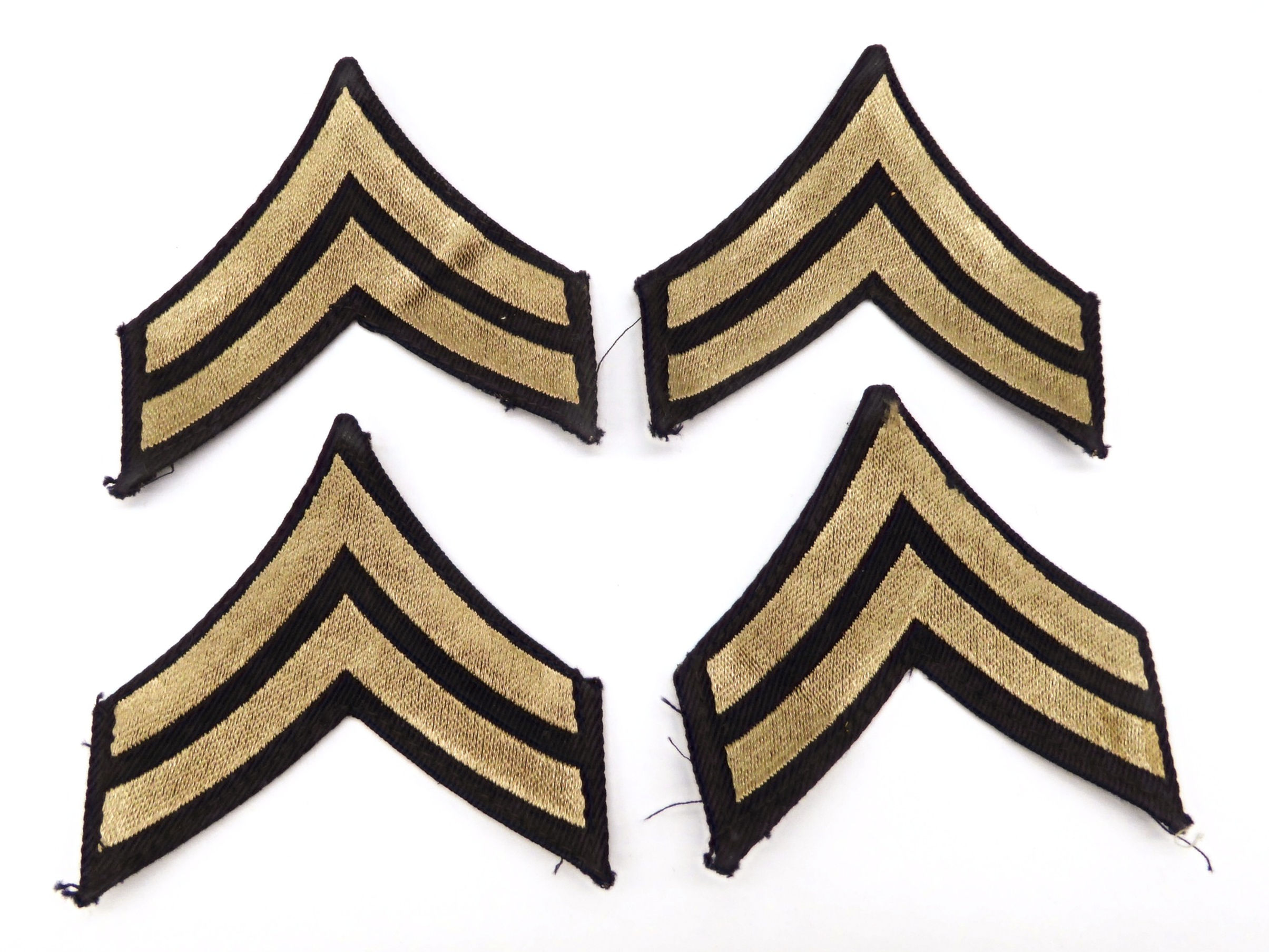 Original WWII U.S. Army Corporal Rank, Two Sets