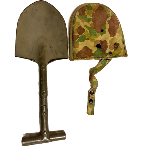 Original USMC Paramarine Shovel & Cover, WWII | Foxhole Militaria