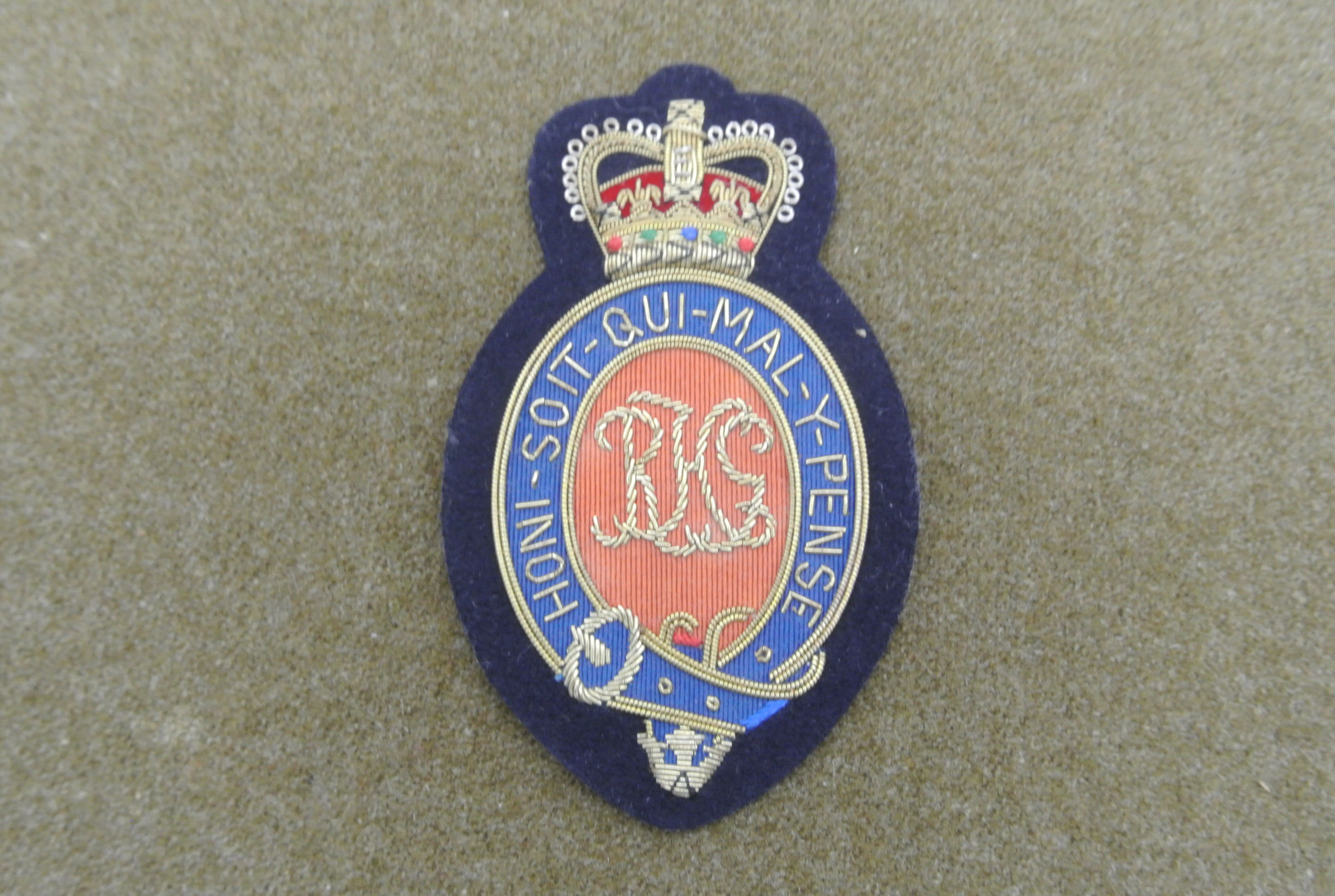 British Royal Horse Guard Bouillon Blazer Badge