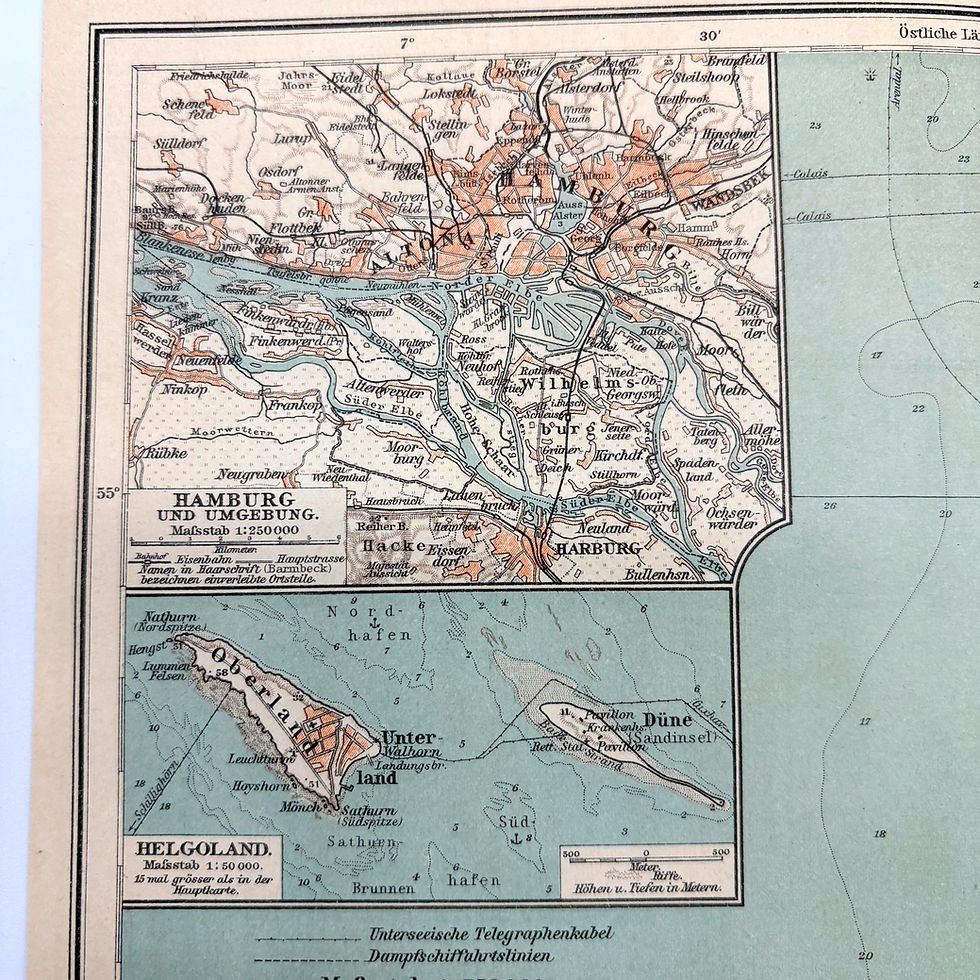 Thumbnail: German Map North Sea Area, WWII Era