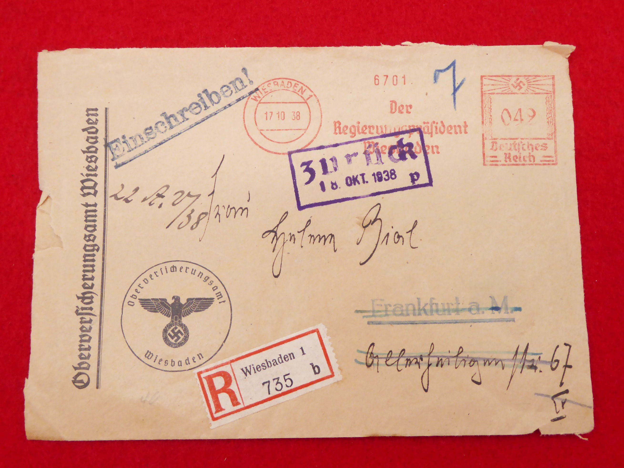 Original WWII German envelope (cover)