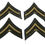 Thumbnail: Original WWII U.S. Army Corporal Rank, Two Sets