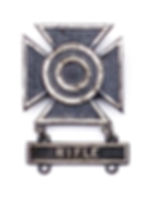 Sharpshooter Badge, Pin Back, Rifle bar, WWII/ Korea
