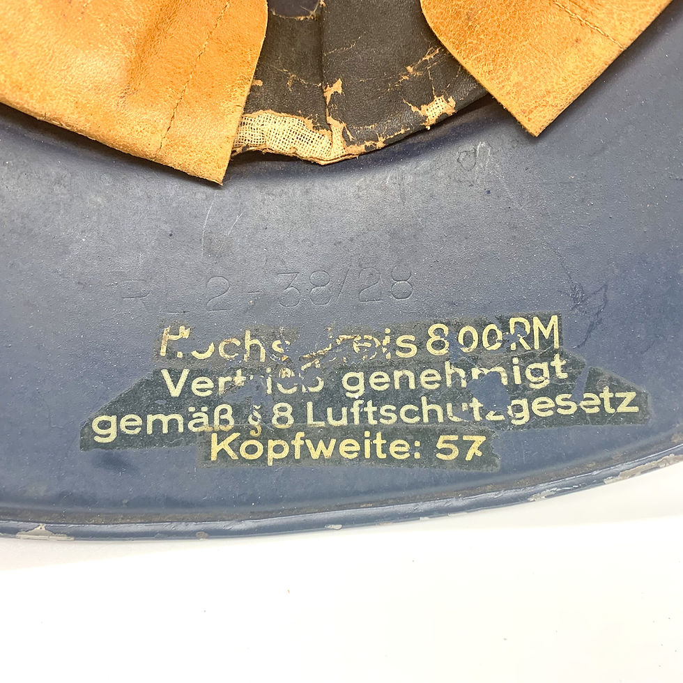 Thumbnail: Original German Luftschutz Helmet, Vet Bring Back, WWII
