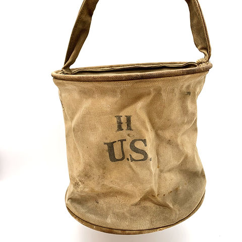US軍 シャワーバケツ US Cavalry Canvas Water Bucket, WWI | Foxhole Militaria