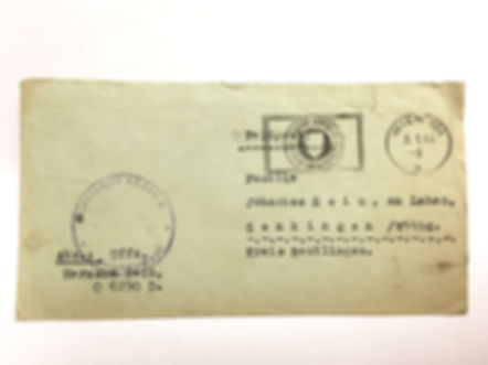 Original WWII German Feldpost Envelope, Grenadier-Regiment 35